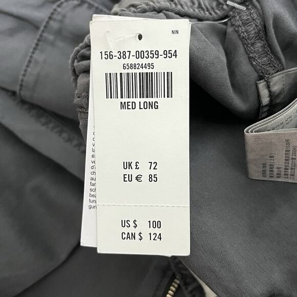 Abercrombie & Fitch Womens Wide Leg Zip Ankle Cargo Pants Size M LONG Grunge Y2K - Picture 9 of 9